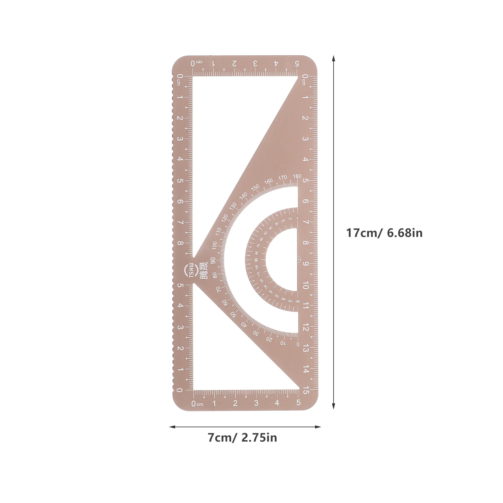 Metric Ruler Protractor and Compass Architecture Drawing Supply Office with Inches Centimeters