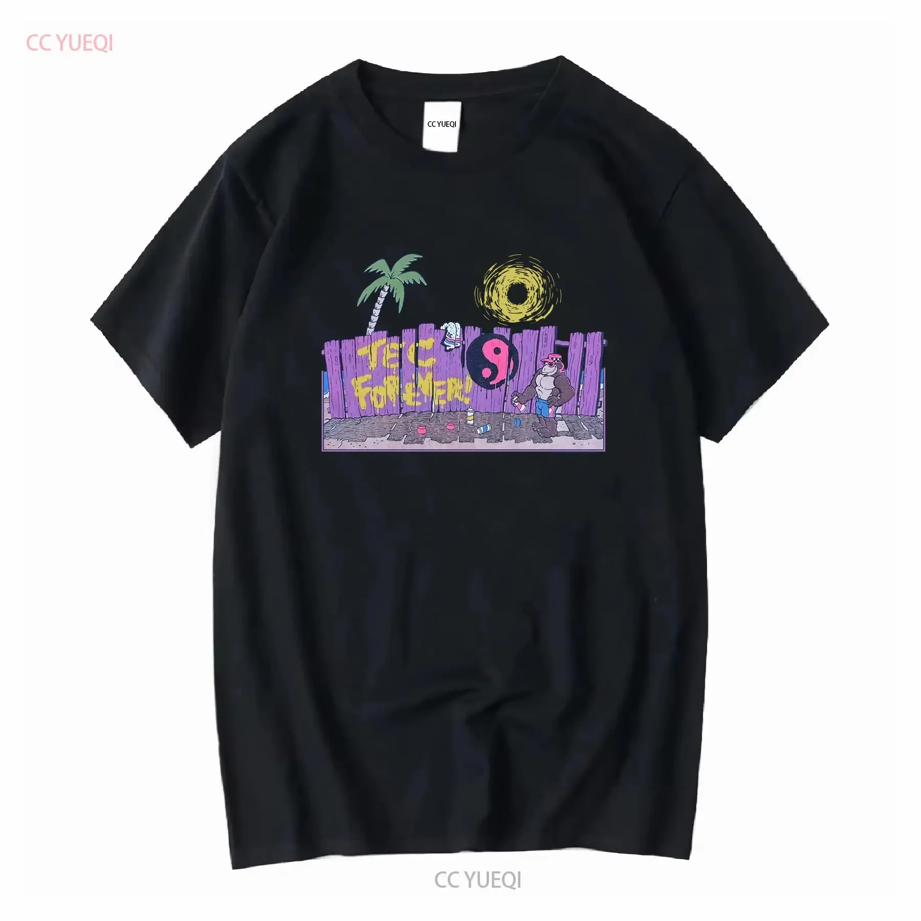 Vintage T C Town Country Forever Thrills Gorilla 1987 shirt Surf Skate Hawaii long or short sleeves vintage Washed Versatile