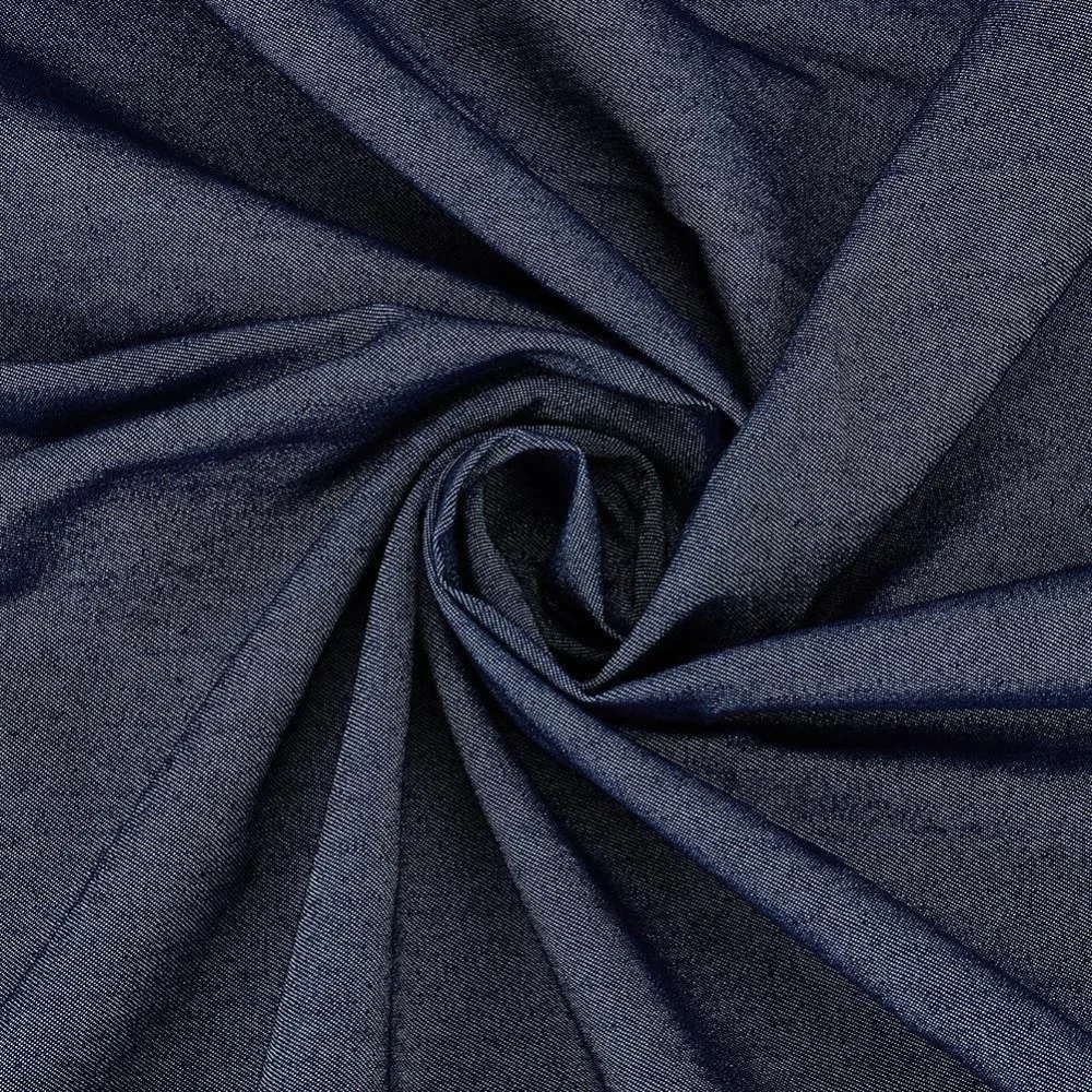 4.5oz Denim Fabric for Sewing 65.7 Inch by 2 Yards Prussian Blue Cotton Polyester Blend Fabric Crafting Stylish Denim Fabrics