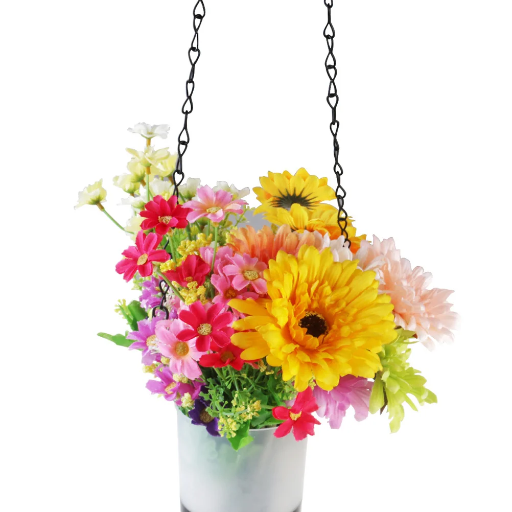 

8Pcs 35 Inch -Resistant Chain for Flower Baskets Planters Lanterns Bird Feeders Hold Up to 10Kg Easy to Use