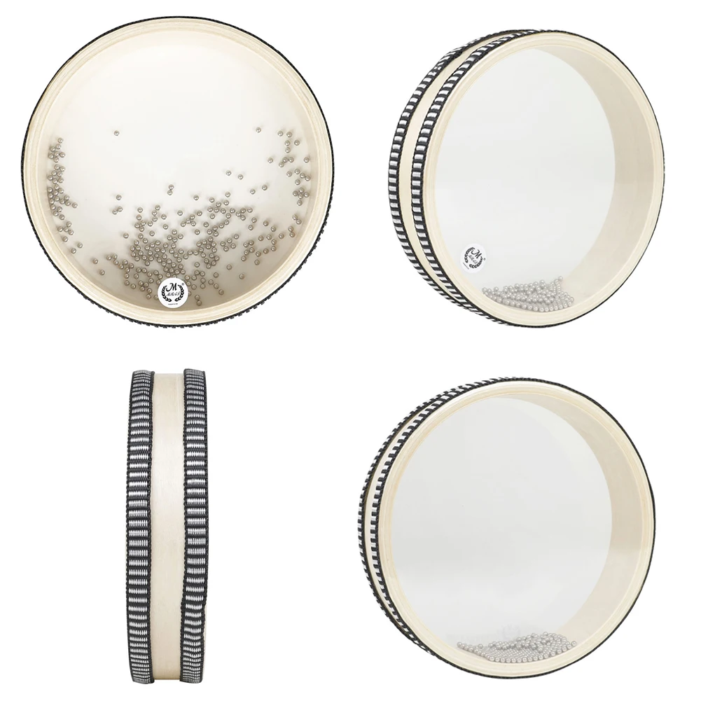 موجة حبة طبل المحيط تأثير الصوت موجة البحر طبل مع كرات الصلب المحيط البحر طبل شفافة لتعليم الطفل المبكر