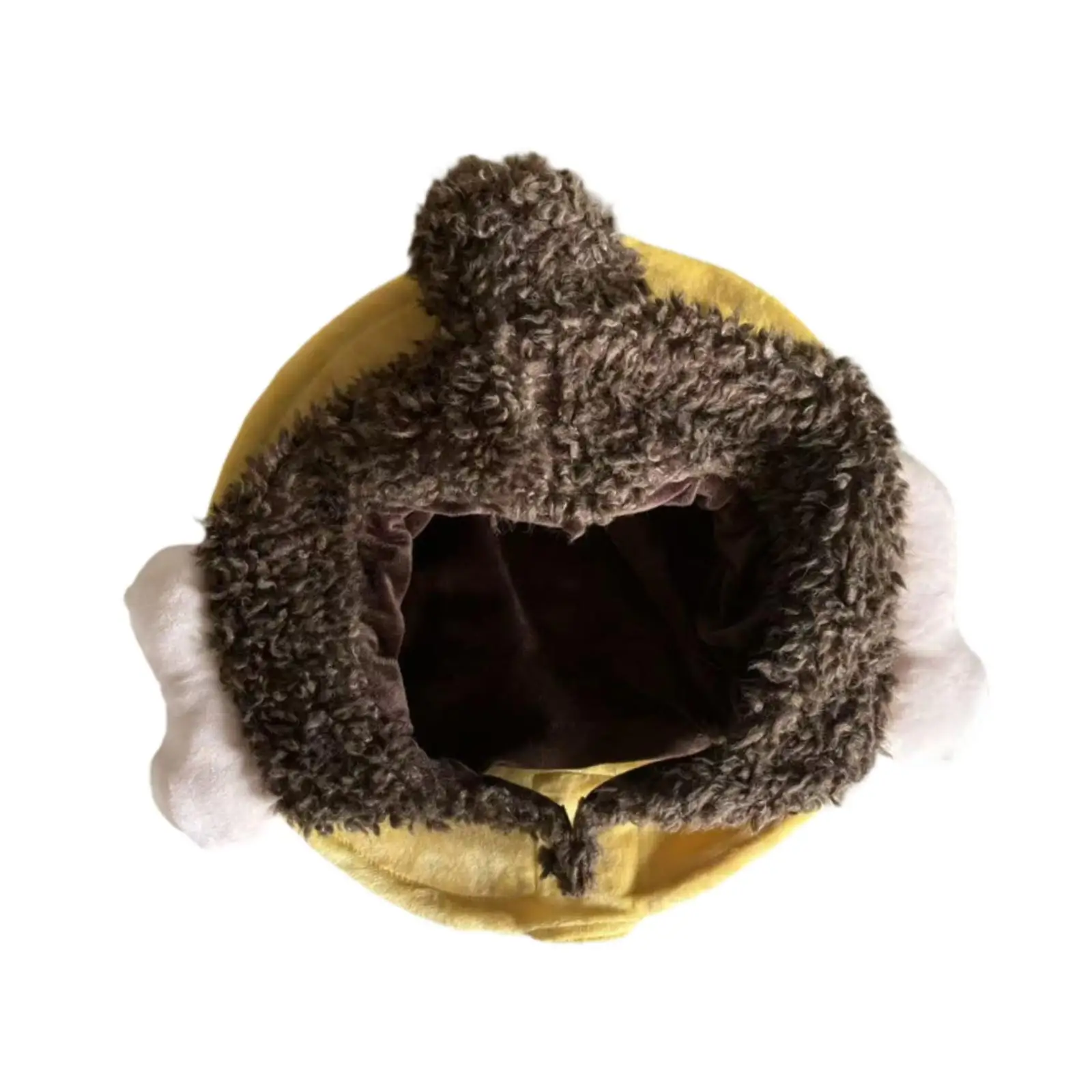 Plüsch-Buddha-Kopfhut für Männer und Frauen, Kostümzubehör, lustig mit Lichtton