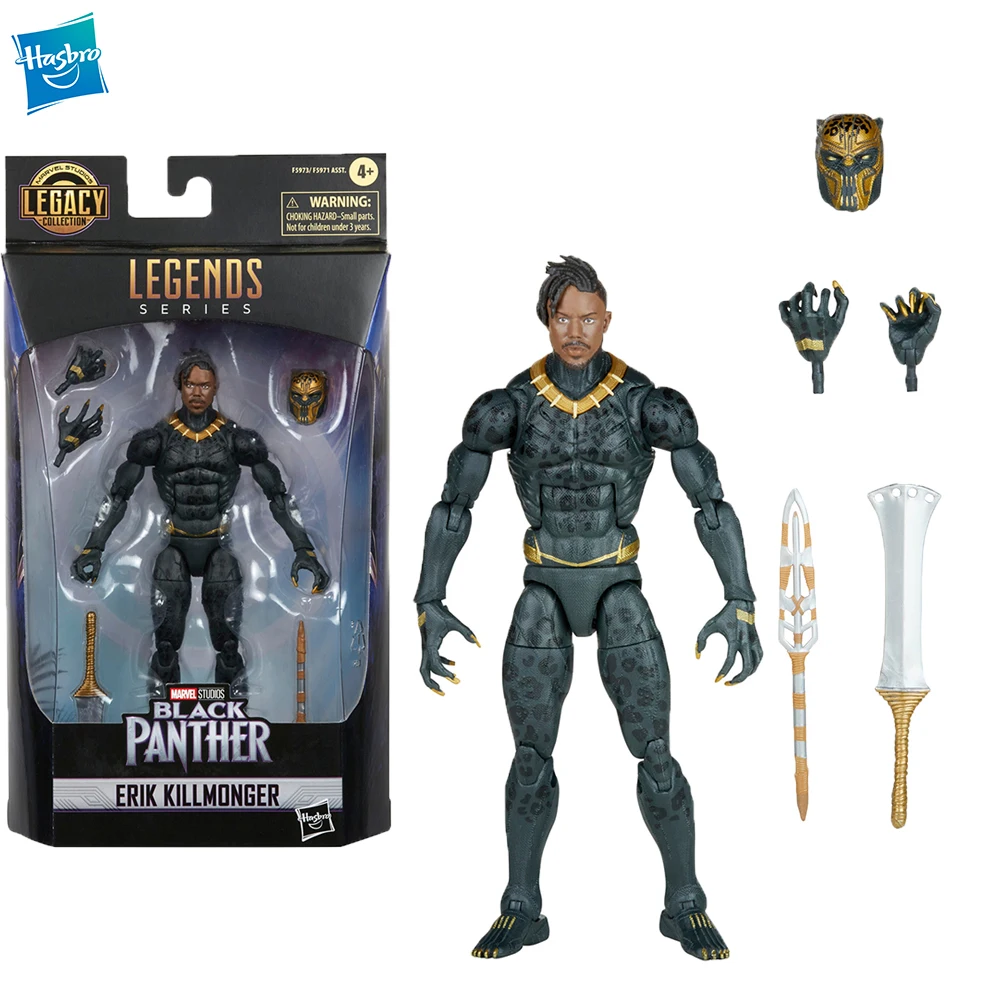 

[In-Stock] Hasbro Marvel Legends Series Killmonger 6-Inch-Scale Original Anime Action Figures Collectible Model Toys F5973