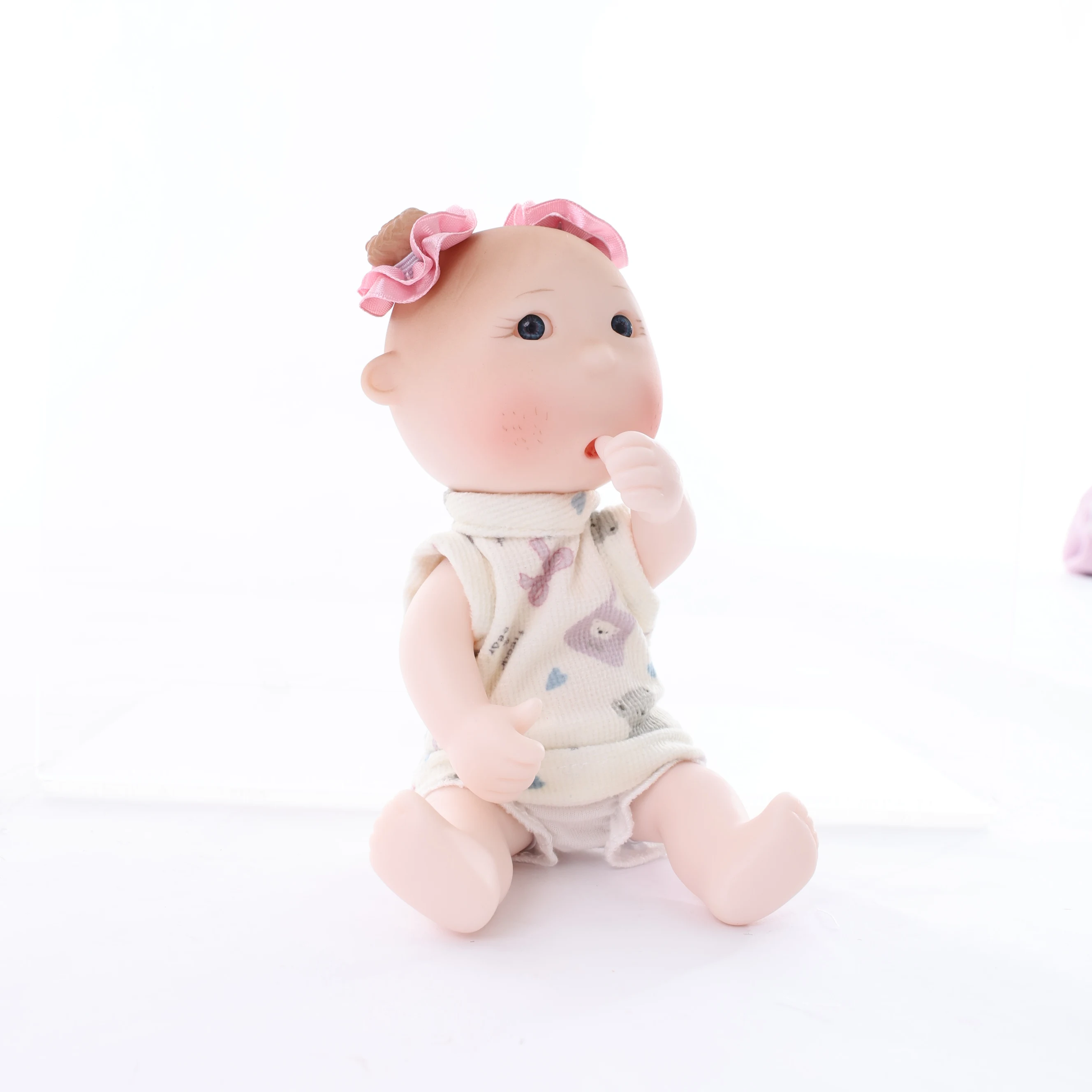 

Cloveray Reborn Baby Dolls 7 inch Mini Baby Dolls Soft Vinyl Realistic Baby Dolls with Clothes Cute Toy Gift for Girls Boys