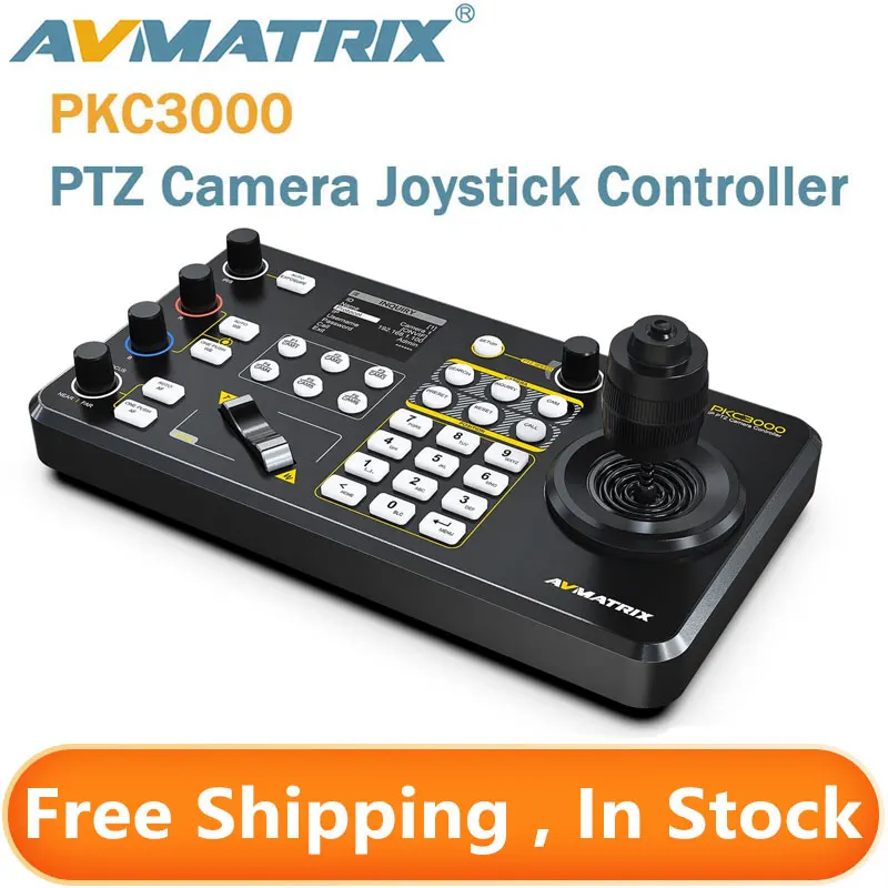 Avmatrix PKC3000 Professional IP & Serial PTZ Camera Joystick Controller