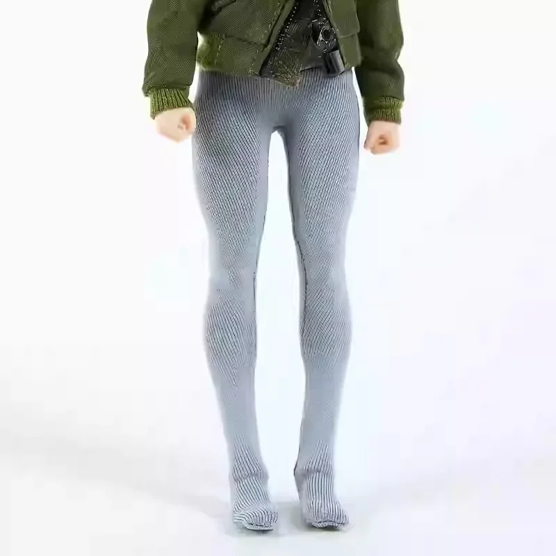 1/12 Scale Female Yoga Pants Flight Jacket Coat Tight Elastic Pants Clothes Model for 6" Romankey Action Toy Figure Doll Body