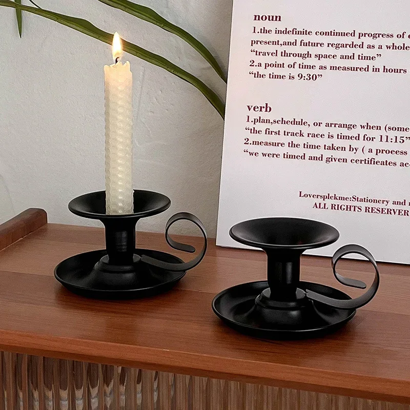 

New European Style Church Home Villa Handicrafts Candle Decorations Metal Candlestick Rack Home Decor Living Room Decor Party