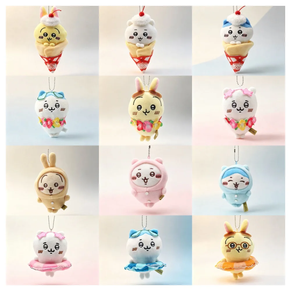 Chiikawa Plush Toy Keychain Pendant Usagi Hachiware Doll Cute Plush Gift Suitable for Girls Soft Hanging Decoration BagAccessory