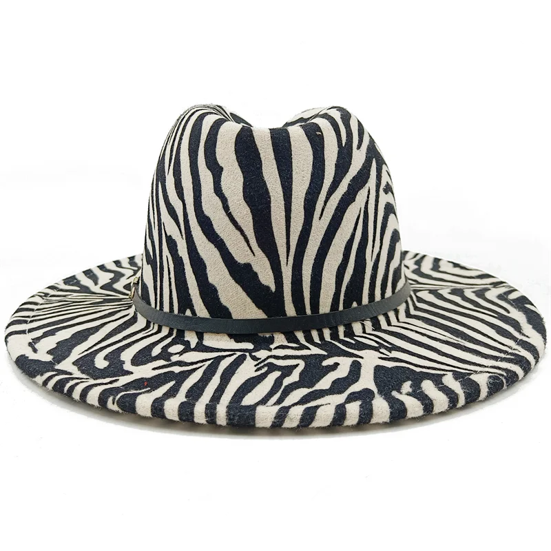 Hip-hop fedora hat zebra pattern LOVE accessories jazz hat lovers hat stage unisex autumn and winter hat шапка женская