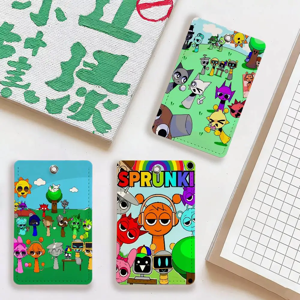 

Забавная игра S-Sprunki Держатель для карт Органайзер для кредитных карт и удостоверений личности для мужчин и женщин, милый кошелек, повседневный аксессуар, игривый аксессуар