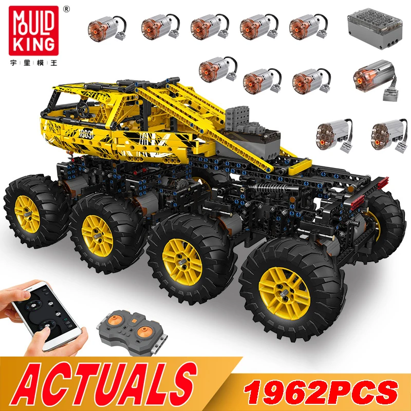 MOULD KING 18031 Technical Remote Control Car for Kids Climbing Truck Building Blocks MOC Bricks Chirstmas Gifts for Adults kids