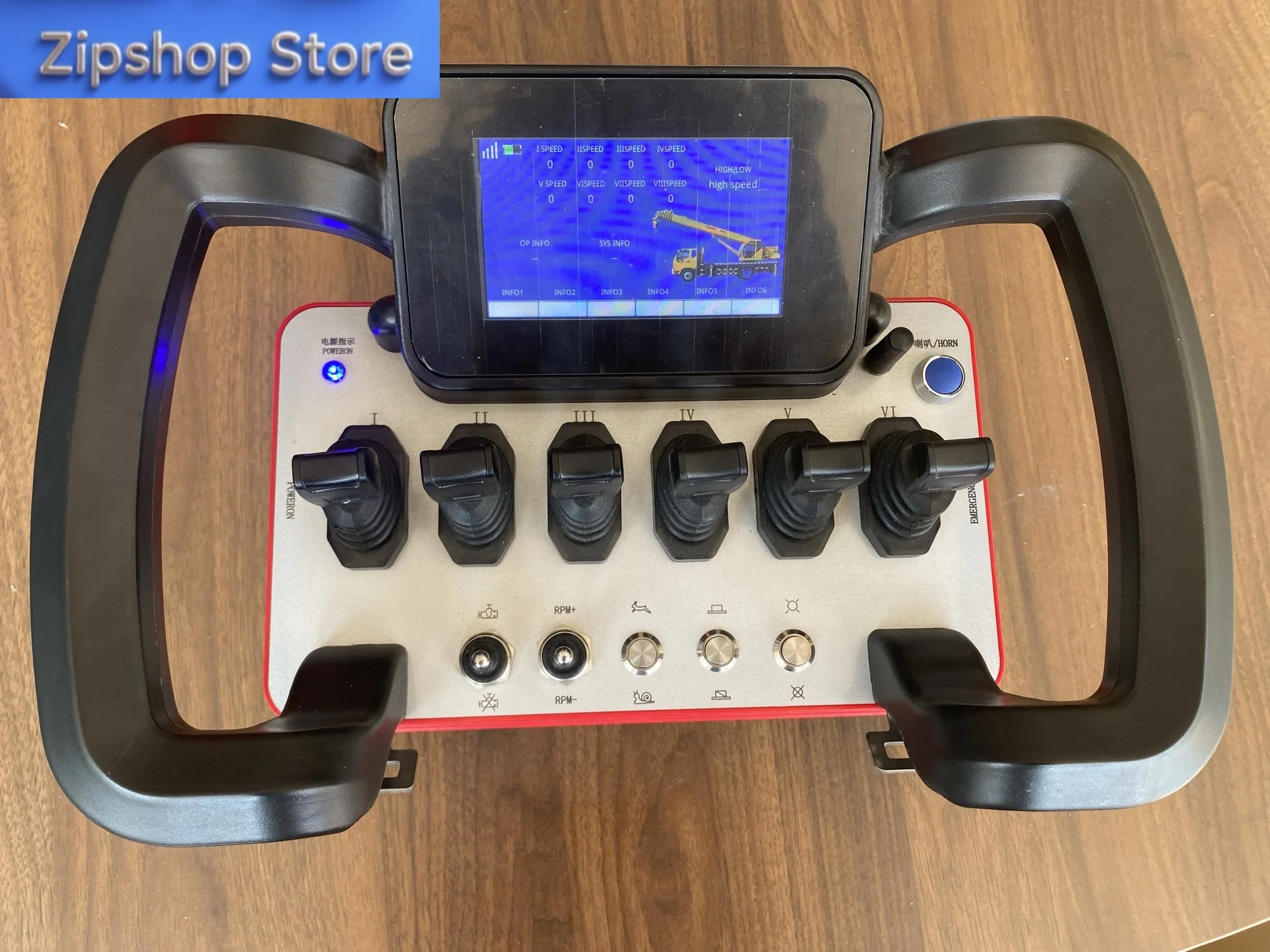 Hot Selling Austrian Crane Remote Control 6 Joystick Proportional Design 6 Functions 12V/24V