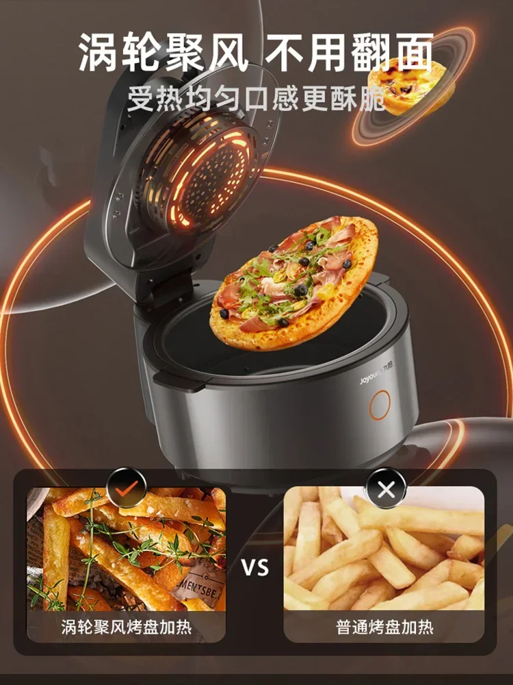 No flip air fryer for home. New, visual. Multifunctional, large capacity. Electric fryer and oven. Airfryer machine.