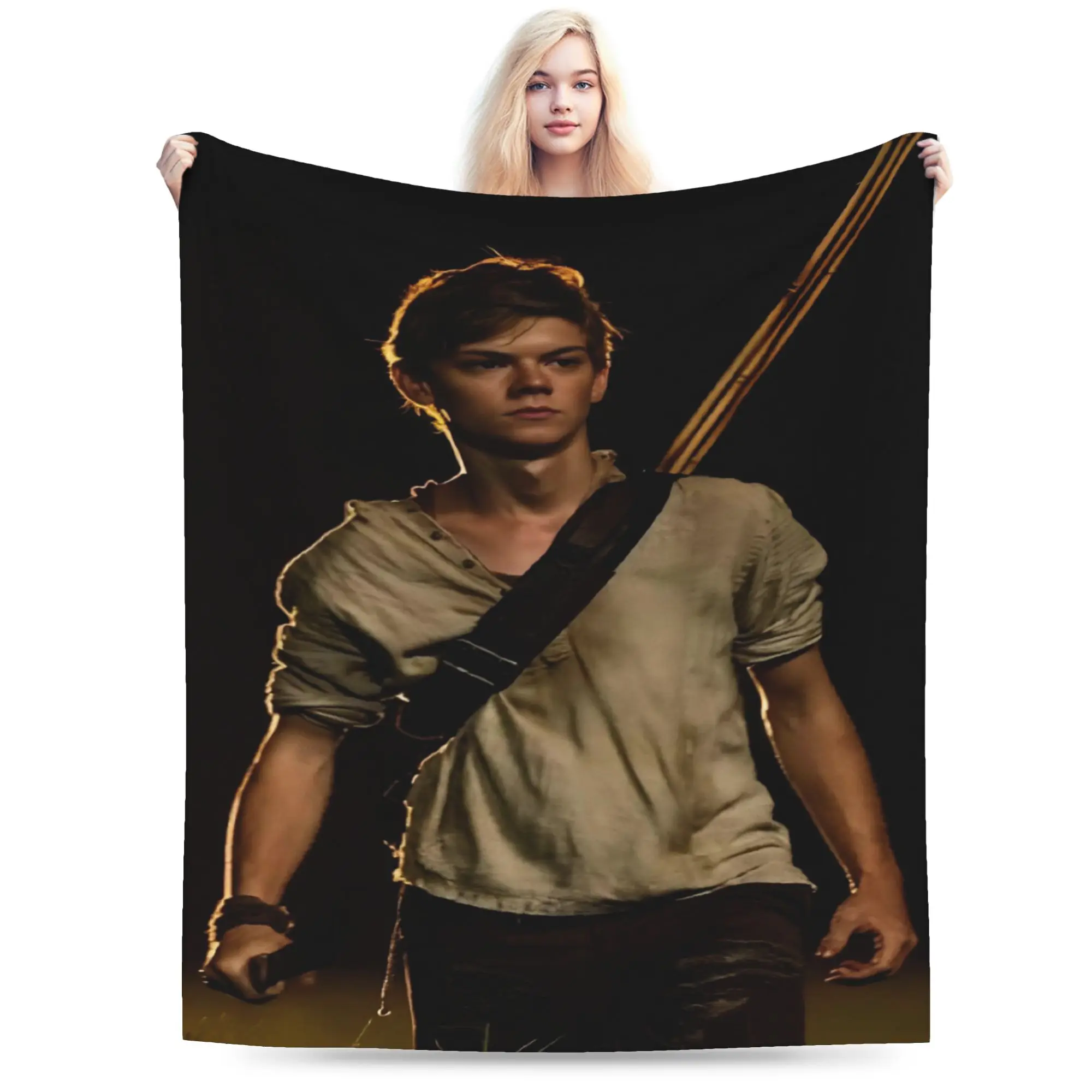 New Arrival Thomas Brodie-Sangster Blankets Super Soft Flannel  Relax Throw Blankets Machine Washable