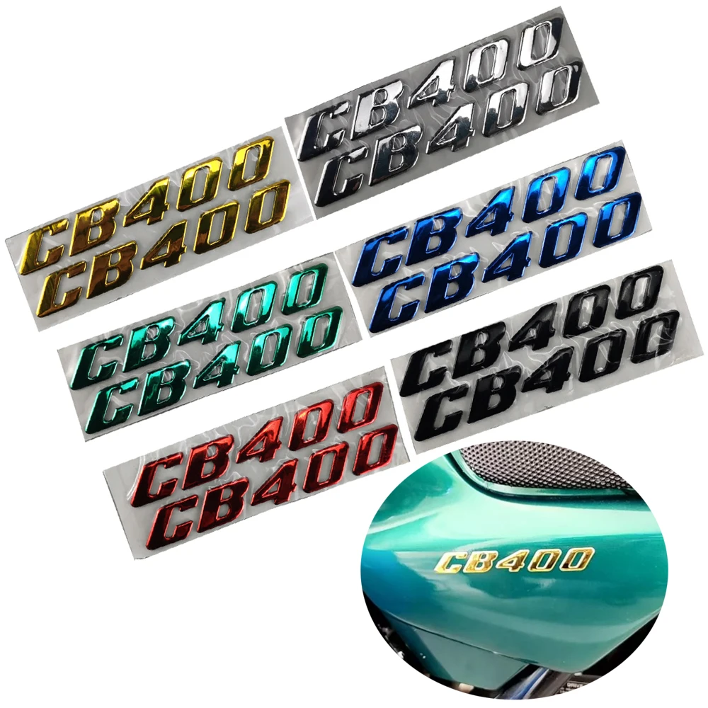 Emblema 3D para motocicleta, calcomanía para rueda de tanque, Honda CB400, CB400SF, CB 400, Super Four VTEC