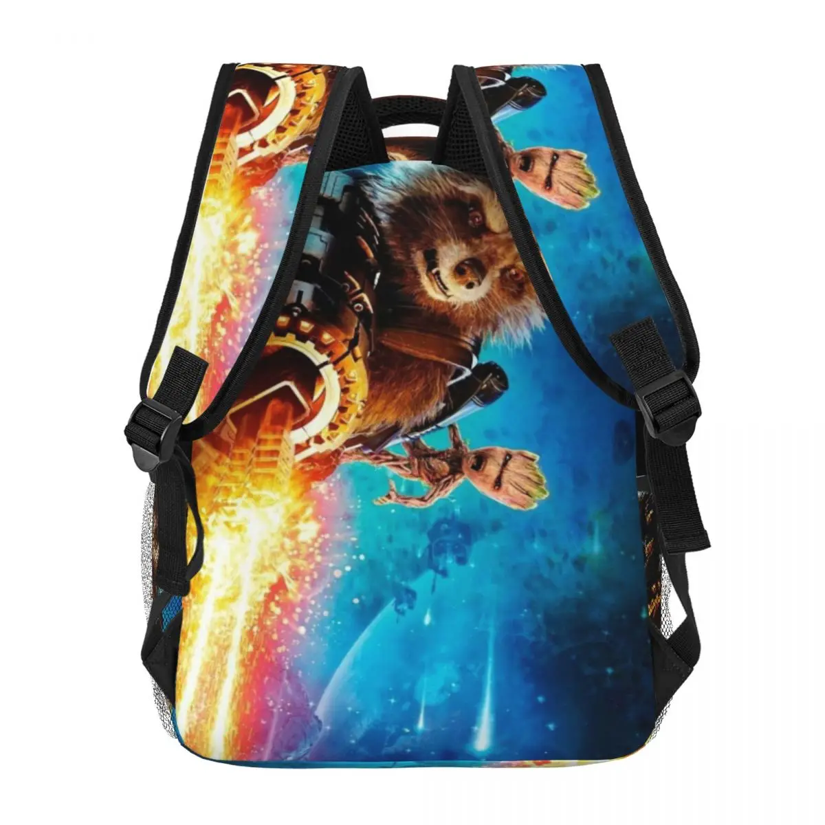 Rocket Raccoon For Girls Boys Large Capacity Student Backpack Lightweight waterproof Backpack 17inch