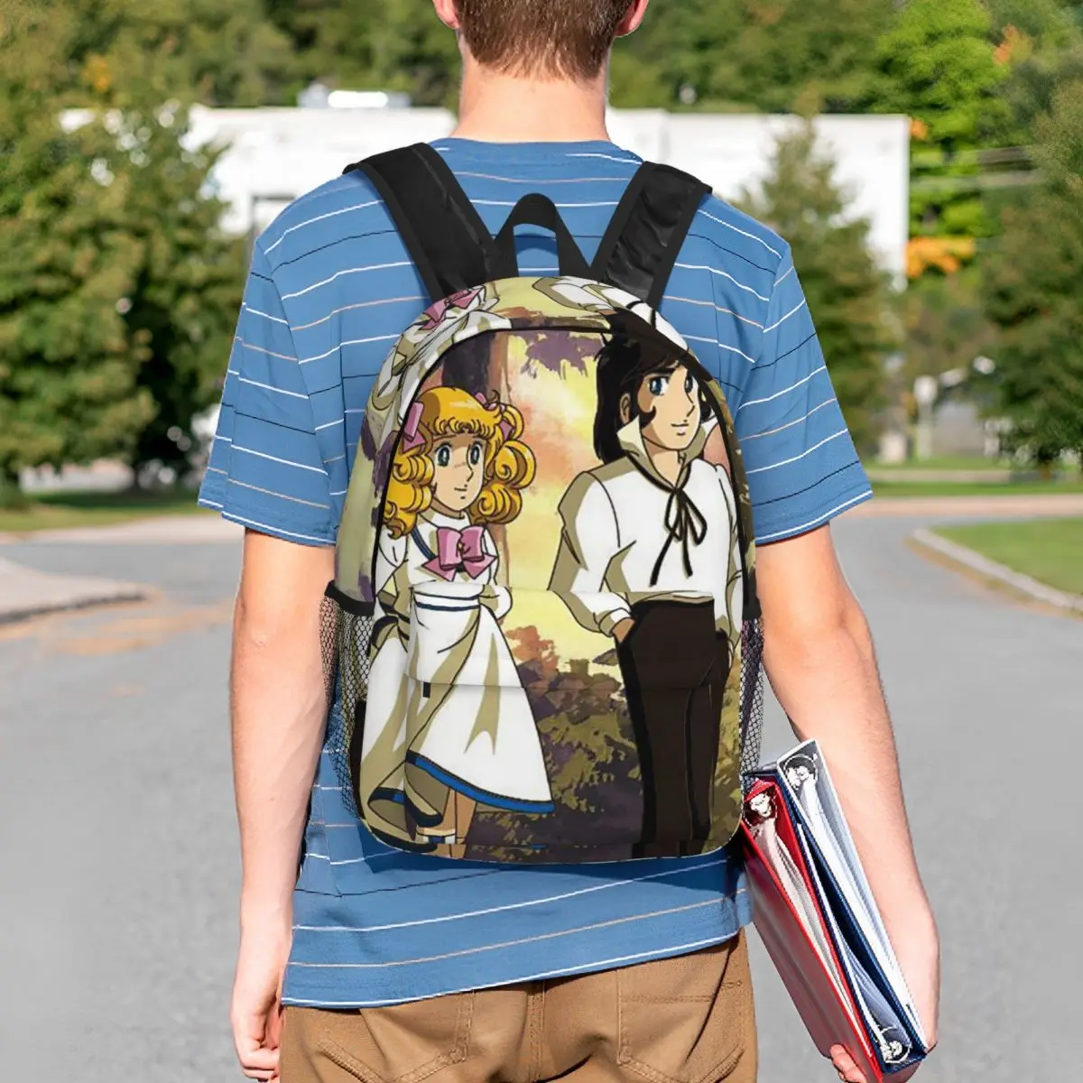 Anime Candy Candy Backpack Student BookBag Kids School Bag Computer Shoulder Bags for Boys Girls