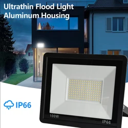 LED Flood Light Outdoor Landscape Light Waterproof IP65 10W 20W 30W 50W 100W Warm White\Cool White Garden Garage Lights AC220V