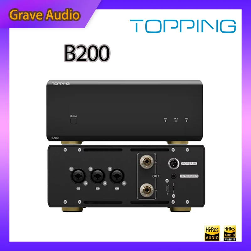 

TOPPING B200 Power Amplifier HIFI Mono Pure Post 200W OutputUltra-high Performance Audio Amplifier