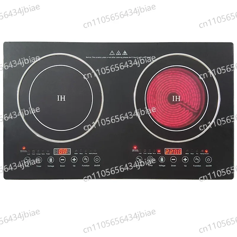 Touch Black Board Embedded 2 in 1 Induction Cooker and Infrared Cooker