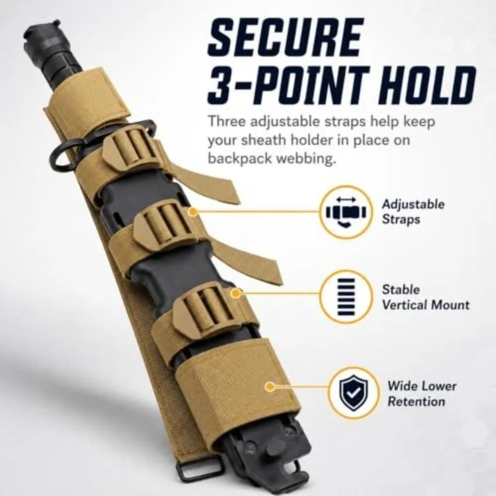 Fixed Blade Knife Retention Strap MOLLE Attachment Belt Loop Knife Sheath Hanger Modular Attachment Lashing System Tool Lanyard