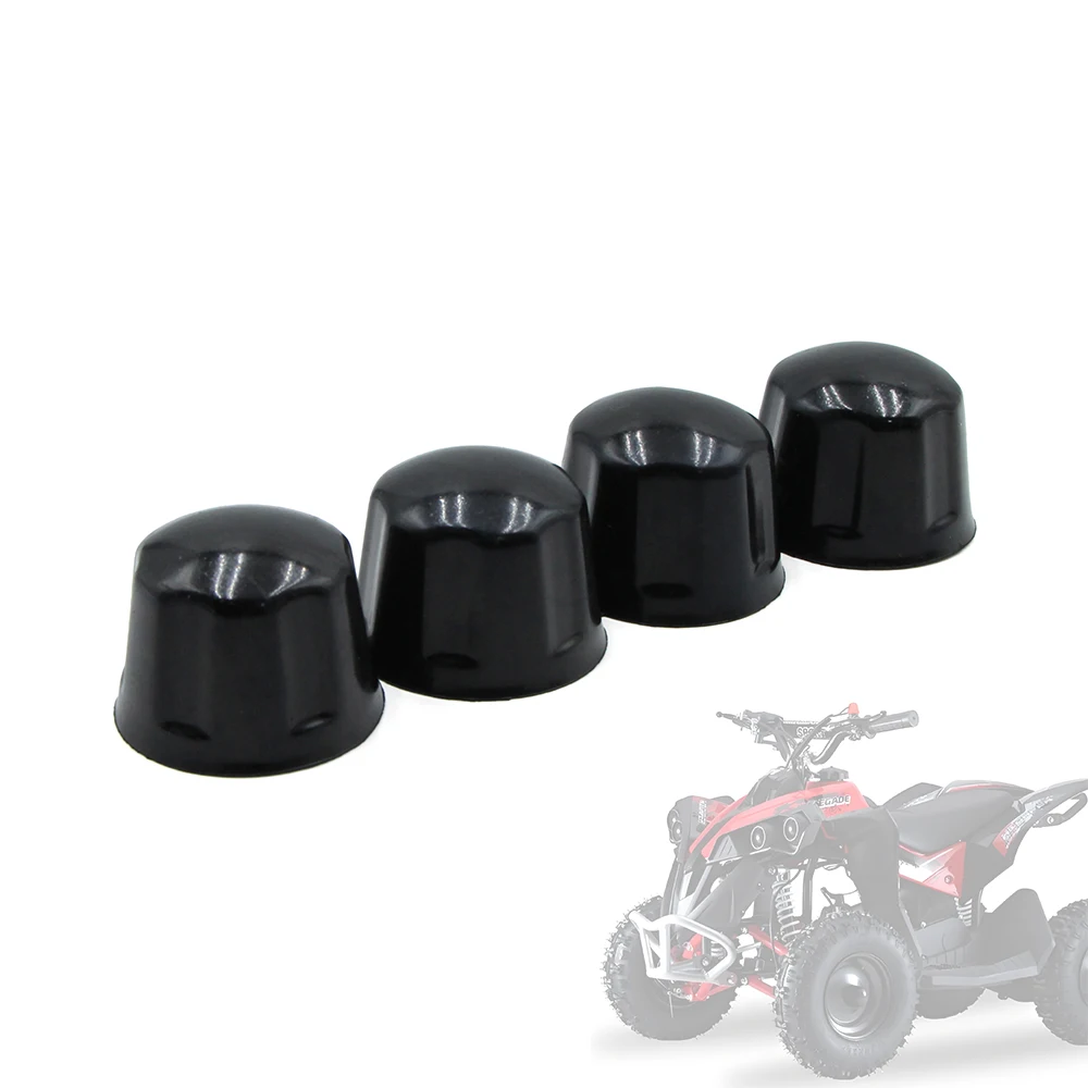 4Pcs/lot Rubber Dust Cover Hub Caps For 50cc 70cc 110cc 125cc 250cc ATV Go Kart Quad Bike Rims Wheels Accessories