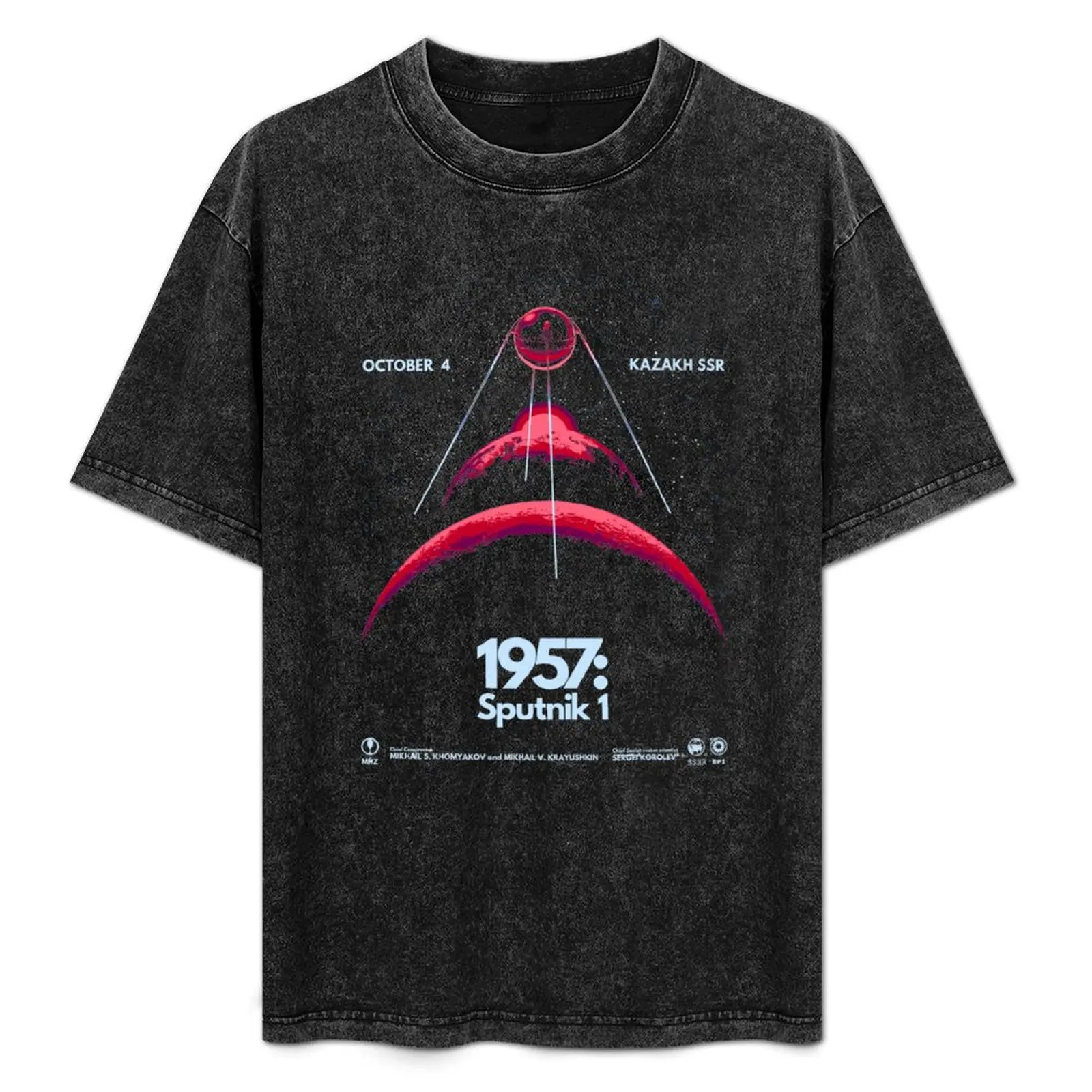 

1957: Sputnik 1 T-Shirt anime t shirts for man t shirts for man graphic vintage T-Shirt