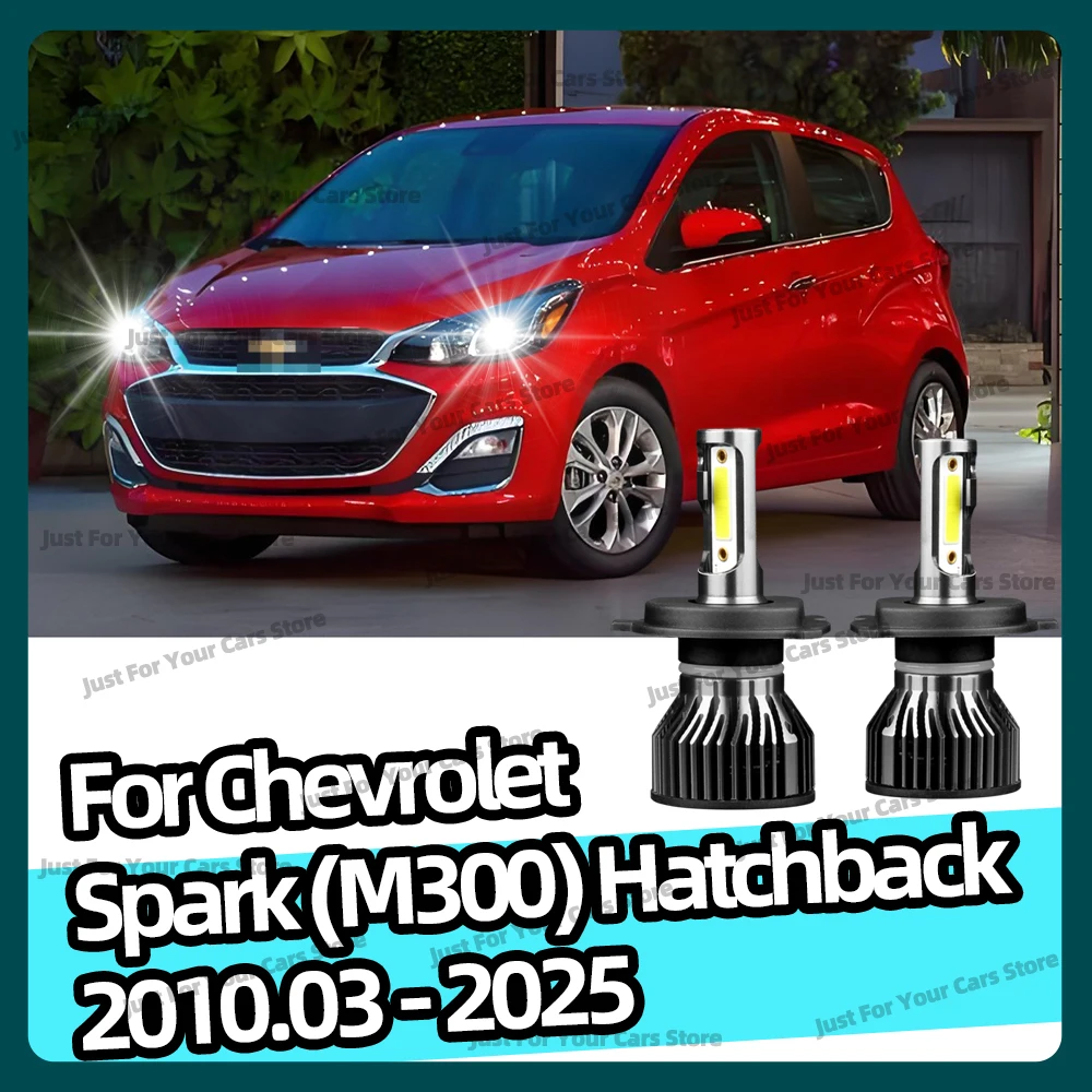 

2x Car Led Headlight 6000K 20000LM Lamp Bulb 12V For Chevrolet Spark M300 Hatchback 2010.03 - 2025 2011 2012 2013 2014 2015 2016