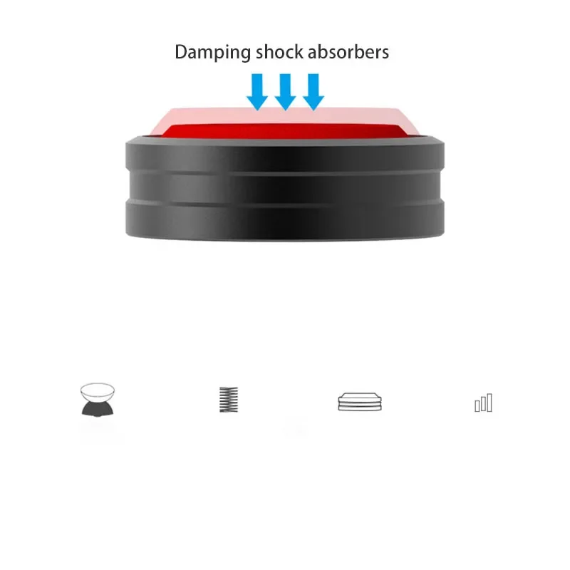 4 pçs alto-falante de áudio pré-amplificador dac portátil anti-choque absorção de alta fidelidade sílica gel pé prego pés almofadas absorção almofada de choque t0252