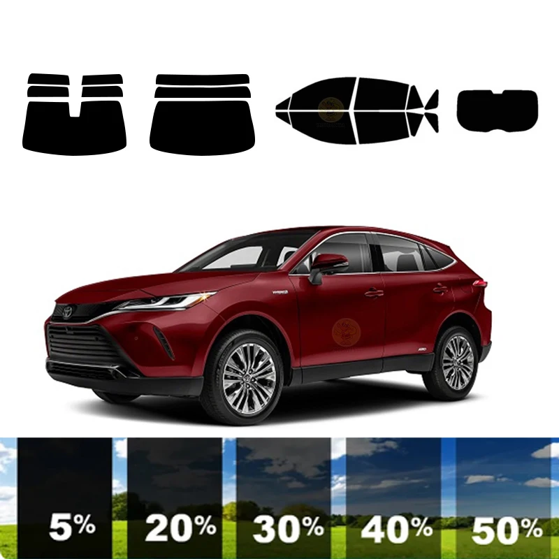 precut Removable Window Tint Film For Car 100% UVR 5%-35%VLT Heat Insulation Carbon ﻿For TOYOTA VENZA 4 DR SUV 2021-2023