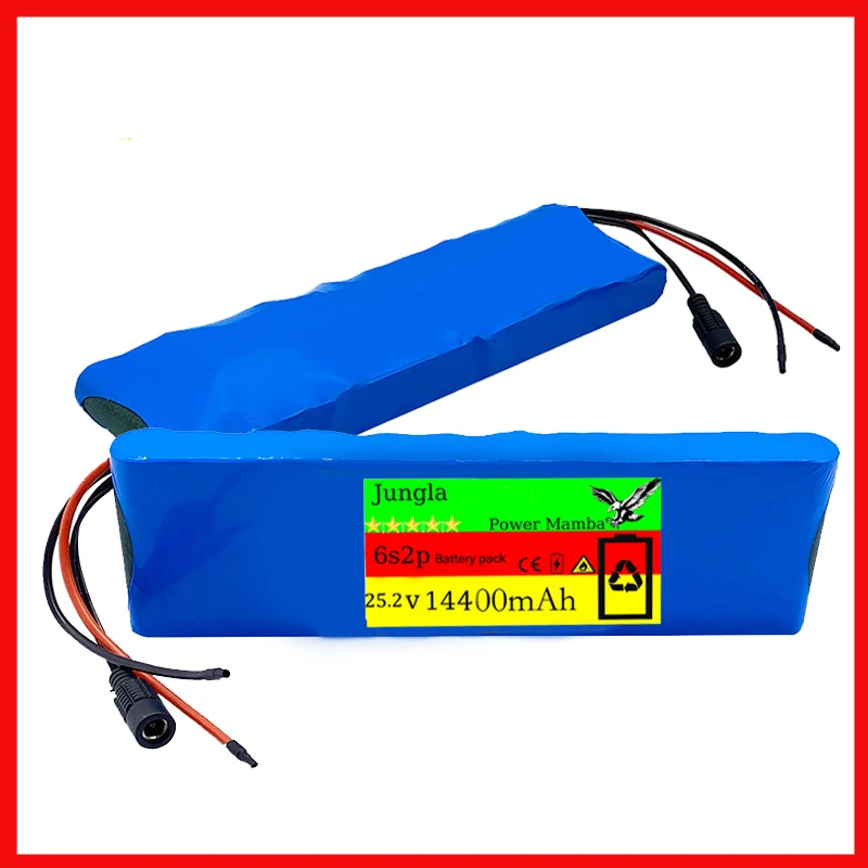 25.2V 14400Mah 6s2p 18650 Lithium Batterij 25.2V 28000Mah, Met Bms Elektrische Fiets Booster + Lader 3 Bestellingen