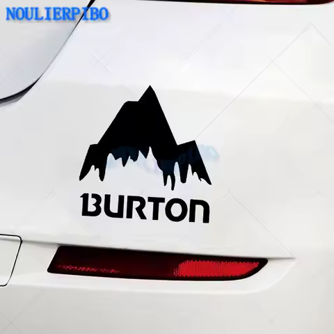 Personalized Burton Mountain Car Sticker Snowboard Decals Funny Car Window Bumper Vinyl Sticker Car Accessories