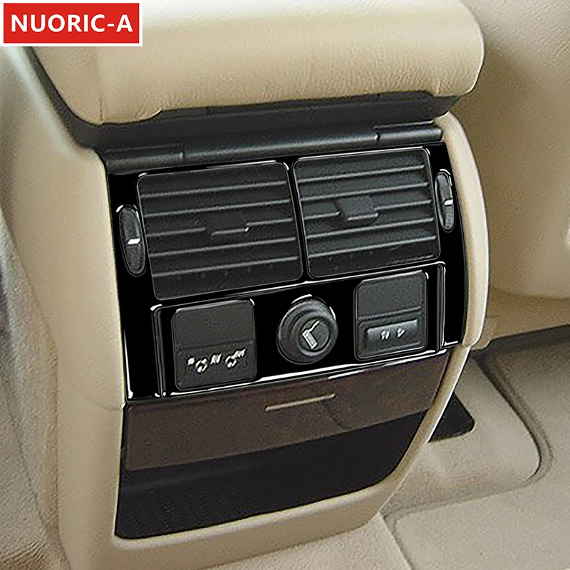 

Задняя розетка кондиционера, декоративная рамка, накладка для BMW X5 E53 2000-2006, Стайлинг автомобиля, черные аксессуары для интерьера