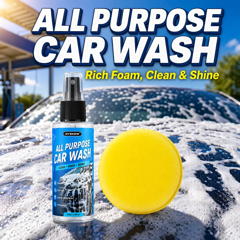 Car Wash Shampoo Foam Cleaner, Multi-Purpose Auto Detailing Soap for Paint Glass Wheel, High Foaming Concentrate