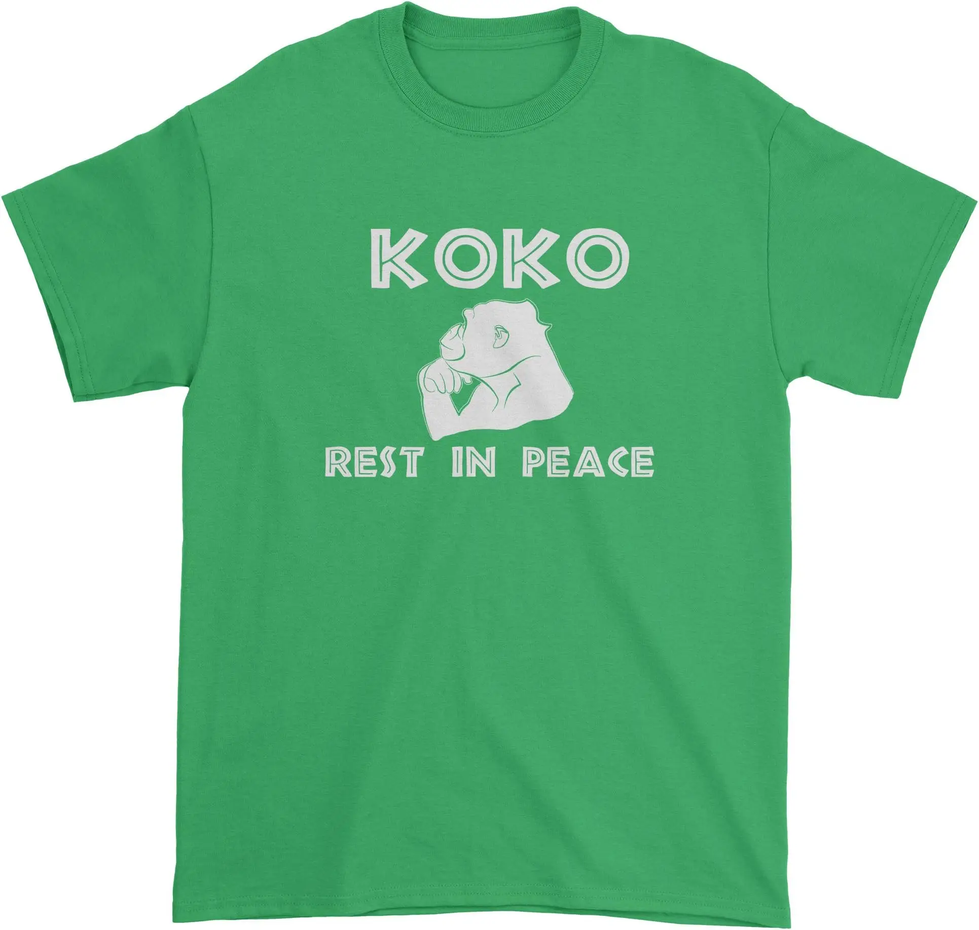 Koko The Talking Gorilla Rest in Peace T-shirt Tees Y2K tops Unisex Summer Short Sleeve