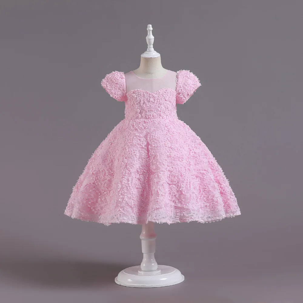 

Girl Princess Dresses Puffy Girls' Festive Dress Children's Elegant Girl Party Dress Kid Clothes