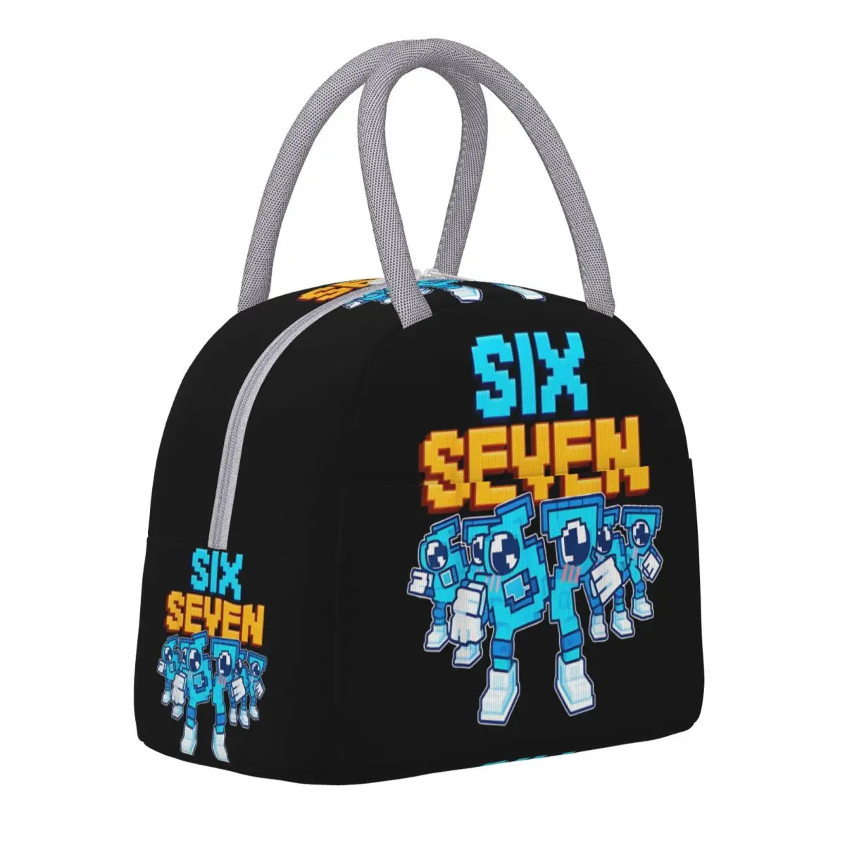 

Insulated Lunch Box 67 Six Seven 6-7 Funny Italian Brainrot Accessories Food Box Ins Style Thermal Cooler Bento Box For Picnic