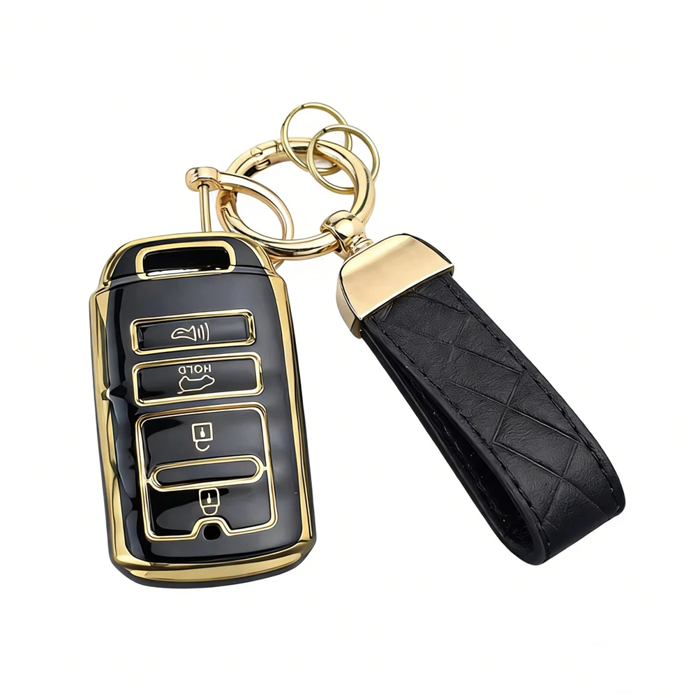 

Чехол-брелок из ТПУ с защитой от царапин и брелком для KIA Cadenza K9 K7 Sorento K900, новый автомобильный ключ K7, 4-кнопочные защитные кольца