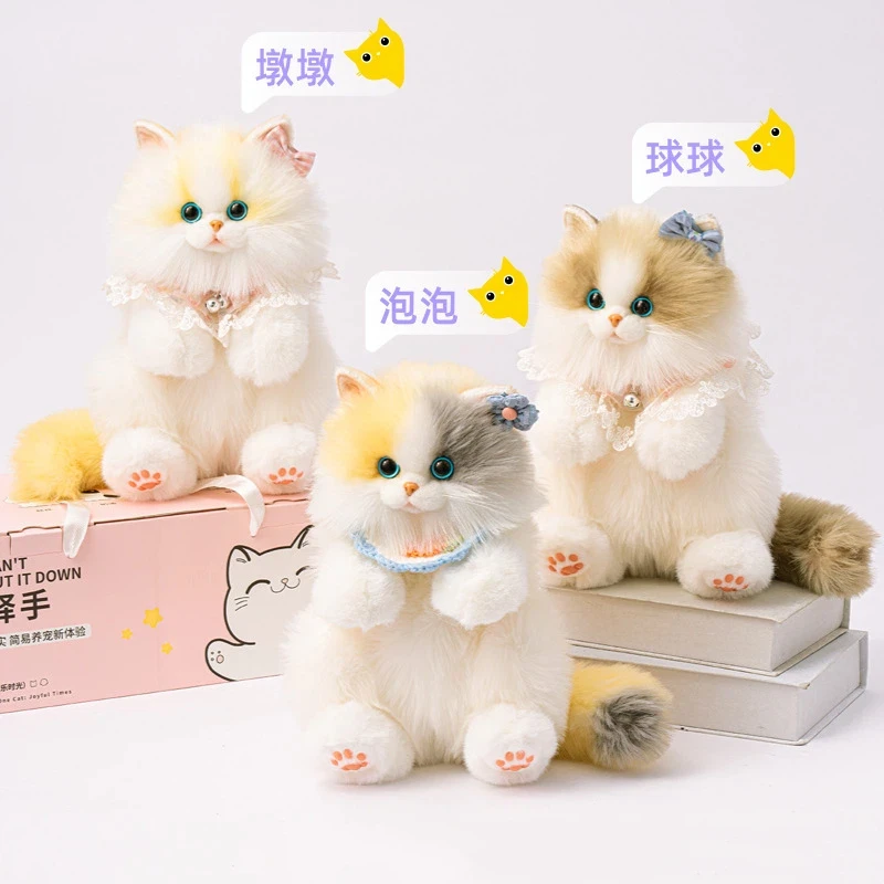 

New Cute Small-Sized Plush Toy Cat Backpack A Realistic-Looking Bag Doll Perfect As A Surprise Birthday Gift For Girls