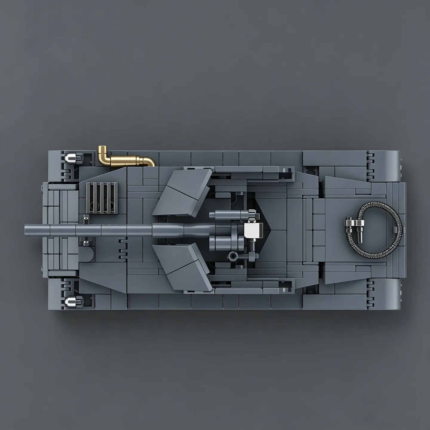 Rheinmetall Weapons Carrier Assembly Model, 1:35 Scale, Building Block Tracked Tank Toy view 4