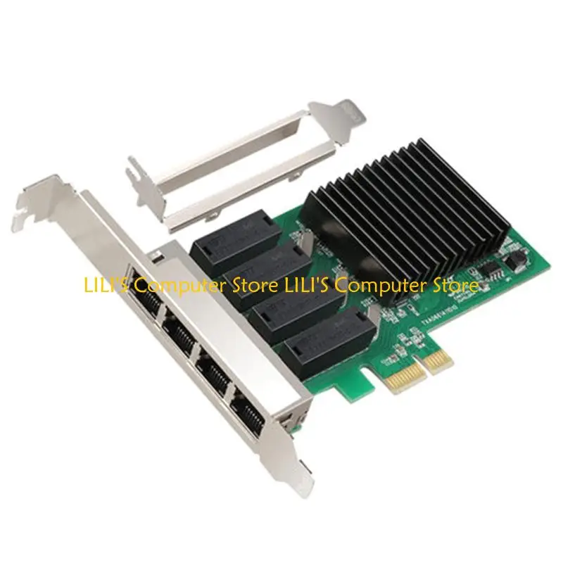 A52B PCIE 2500MBPS 서버 이더넷 네트워크 카드 RTL8111H 4X RJ45 포트 PCI-E 어댑터