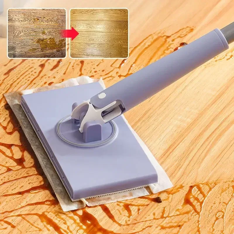 8PCS Portable Mini Mop Automatic Paper Towel Changing Mop Mini Face Towel Compatible Mop for Floor Window and Dust Removal