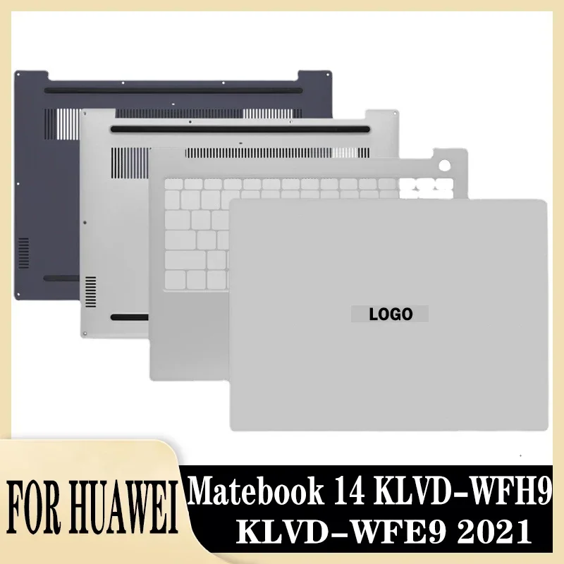 

New Original For HUAWEI Matebook 14 KLVD-WFH9 KLVD-WFE9 2021 Laptop LCD Back Cover Palmrest Upper Case Bottom shell 14" Inch