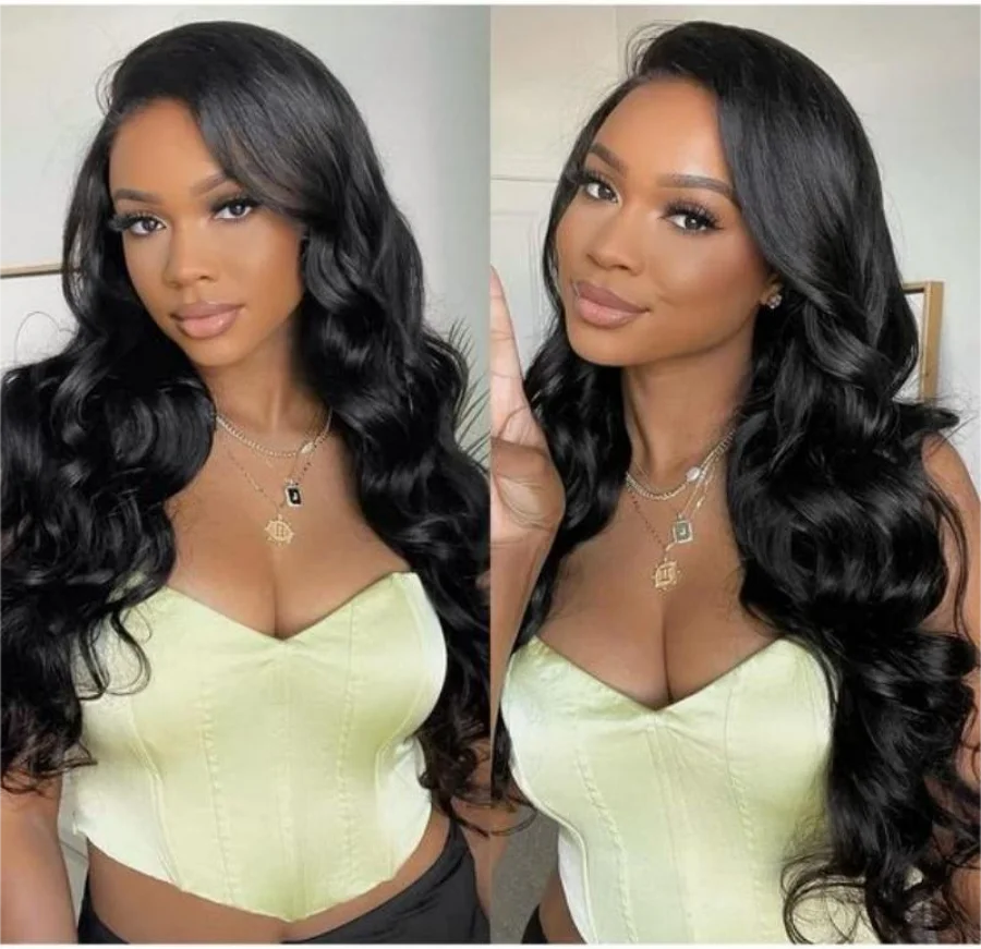 Wig rambut manusia frontal 13x6 boby wave hd berenda untuk wanita 40 inci wig murah dengan lem Full Brazilian obral