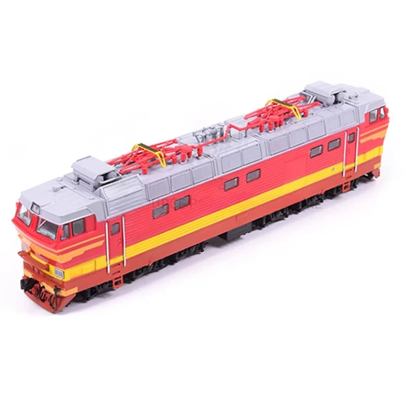 Locomotora eléctrica de pasajeros de línea principal soviética, modelo de tren CHS4T checo de alta velocidad, juguete de coche de riel JLKN003, 1/87