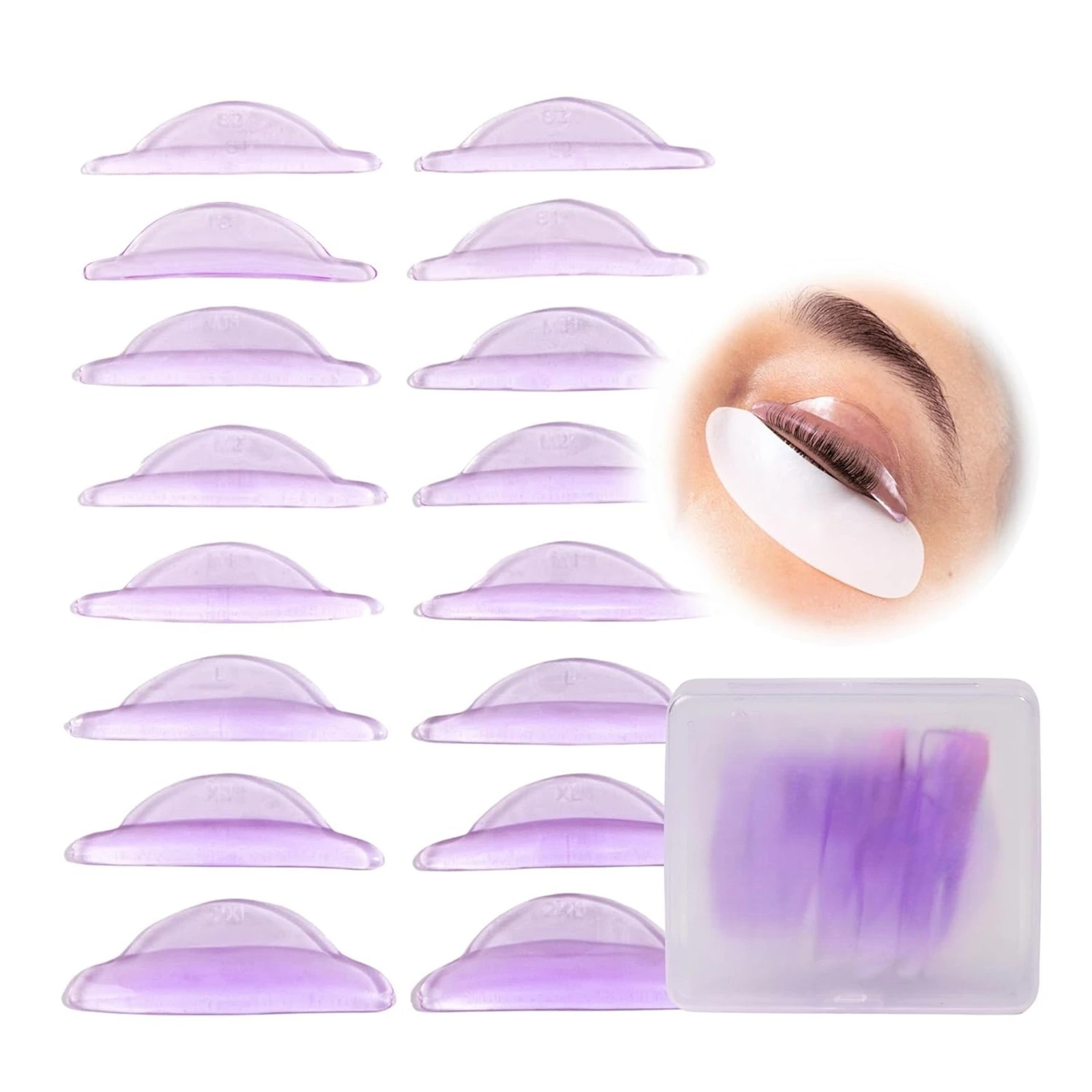 Libeauty Glue Free Silicone Eyelash Rod Pads Sticky Lashes Lift Shield Lifting 3D Eyelash Curler Makeup Tools & Accessories