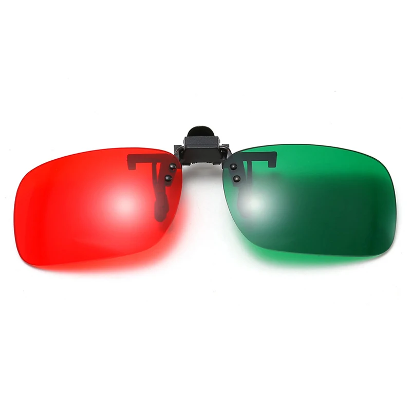 Lunettes 3D rouge bleu vert, monture noire pour film d'anaglyphe dimensionnel, lunettes TV pour films 3D, offre spéciale