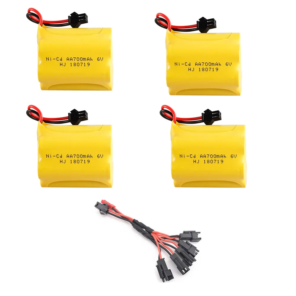 6V 700MAH NI-CD Battery with cable for RC Toy Electric toy security facilities electric toy AA battery 6 v battery pack for toys