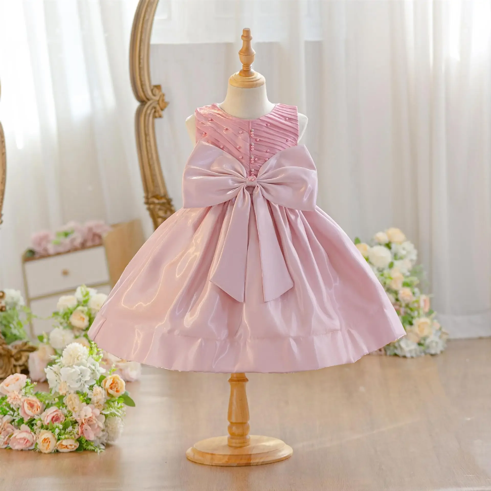 vestidos-de-fiesta-para-nina-con-lazo-grande-y-cuentas-vestido-de-princesa-para-primera-comunion-cumpleanos-gala-boda