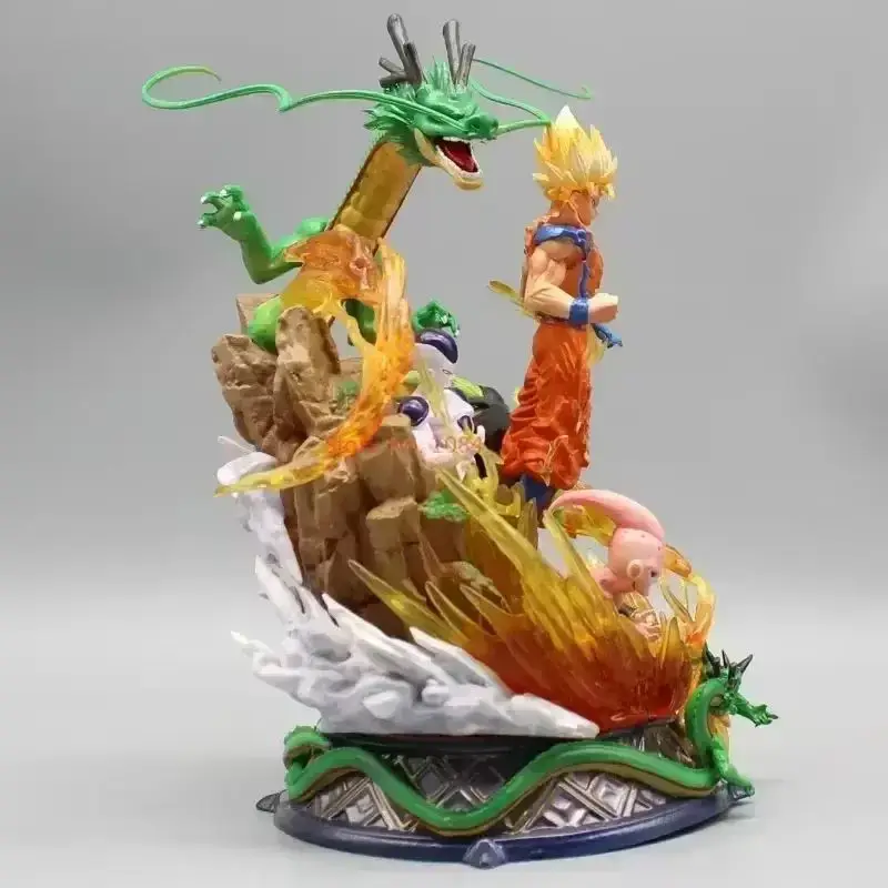 Nuevas figuras de Dragon Ball Z de 23cm, Son Goku Frieza Shenron, figura de Anime, estatua de Super Saiyan Frieza, muñeca modelo de Pvc, regalos de navidad